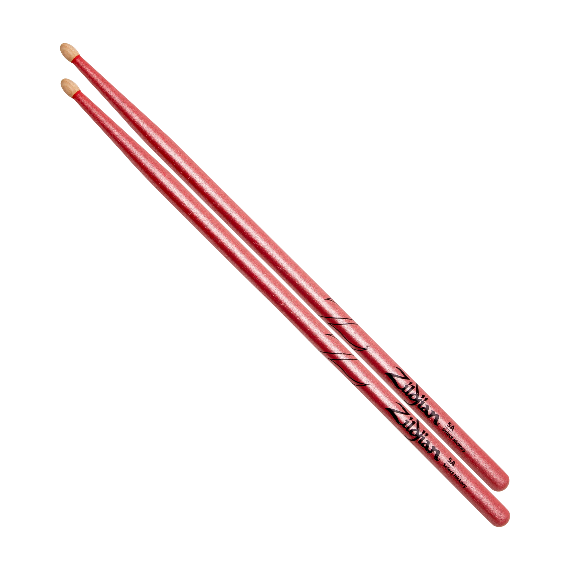 Full view of Zildjian Z5ACP Chroma Pink Drum Sticks Wood