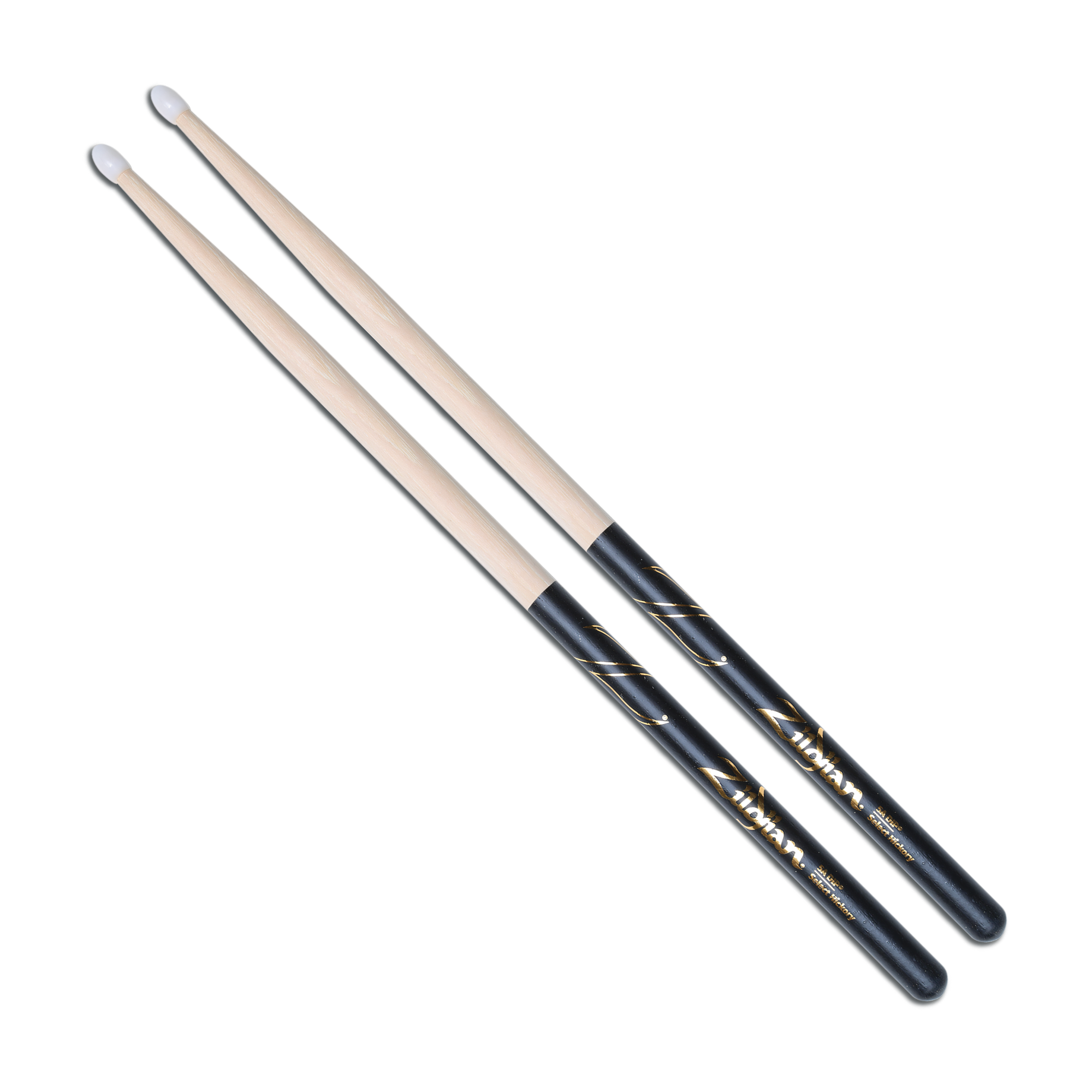 Front view of Zildjian Z5AND 5A Nylon Dip Drumsticks