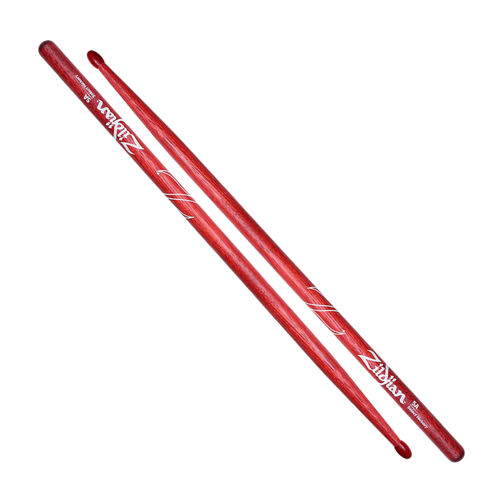 Full view of Zildjian Z5ANR 5A Nylon Red Drumsticks