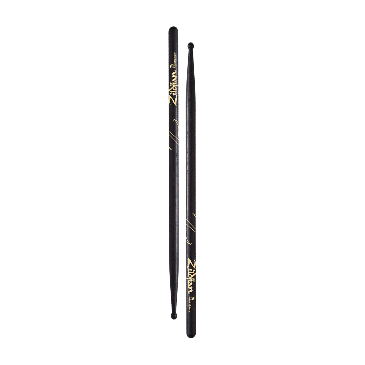 Zildjian Z7AB Hickory Series 7A Wood Tip Black Drumstick