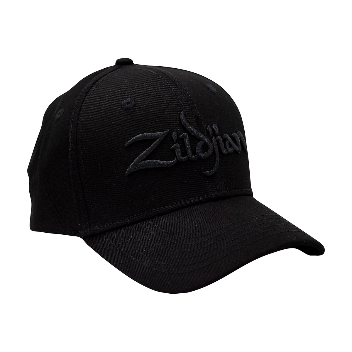 Zildjian Blackout Stretch Fit Hat - Small/Medium front side angle view