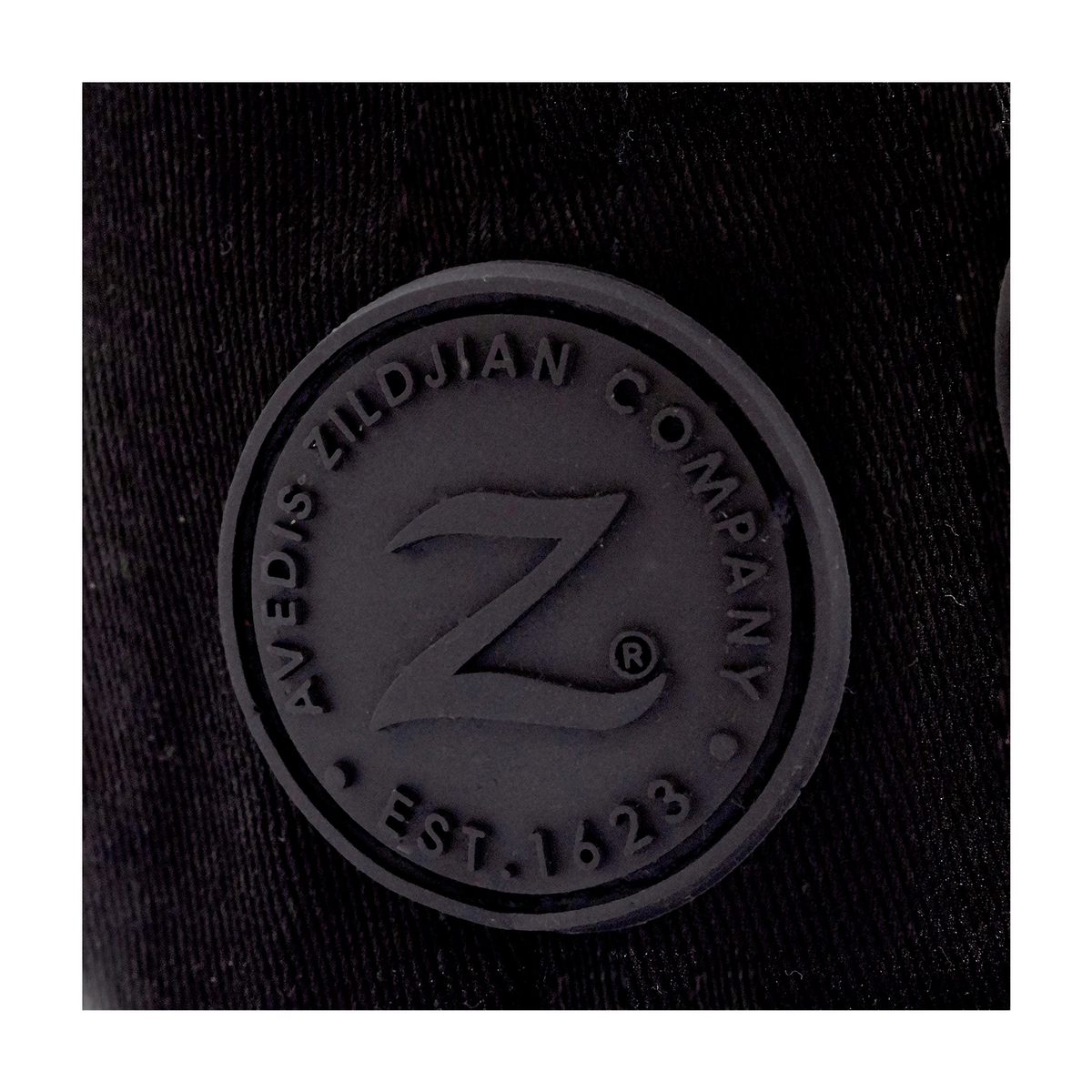 Zildjian Blackout Stretch Fit Hat - Small/Mediumn logo close up