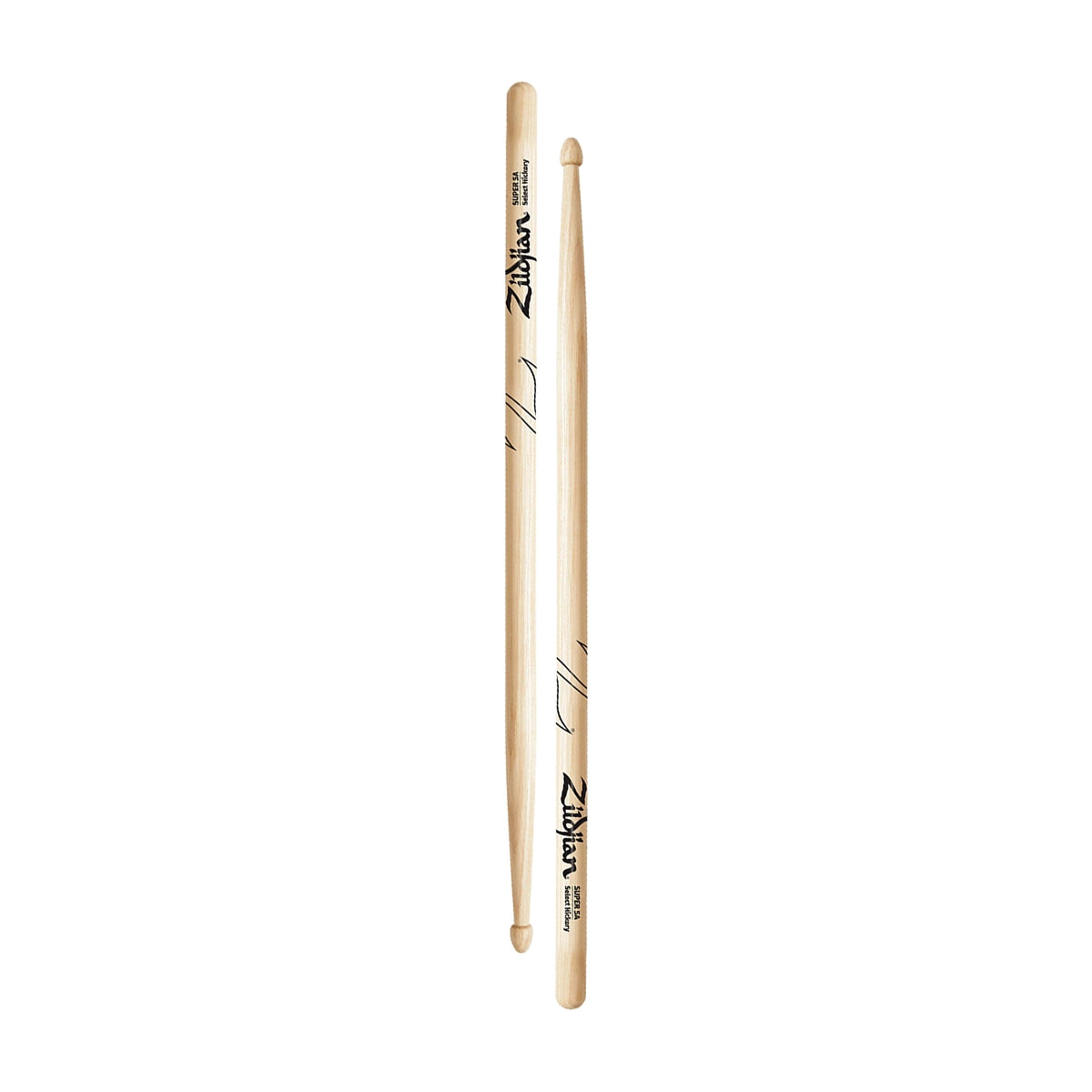 Zildjian ZS5A Natural Hickory Drumsticks - Super 5A