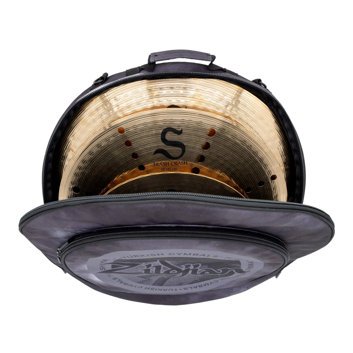 ZXCB00120 Inside look to Big compartment on white background.