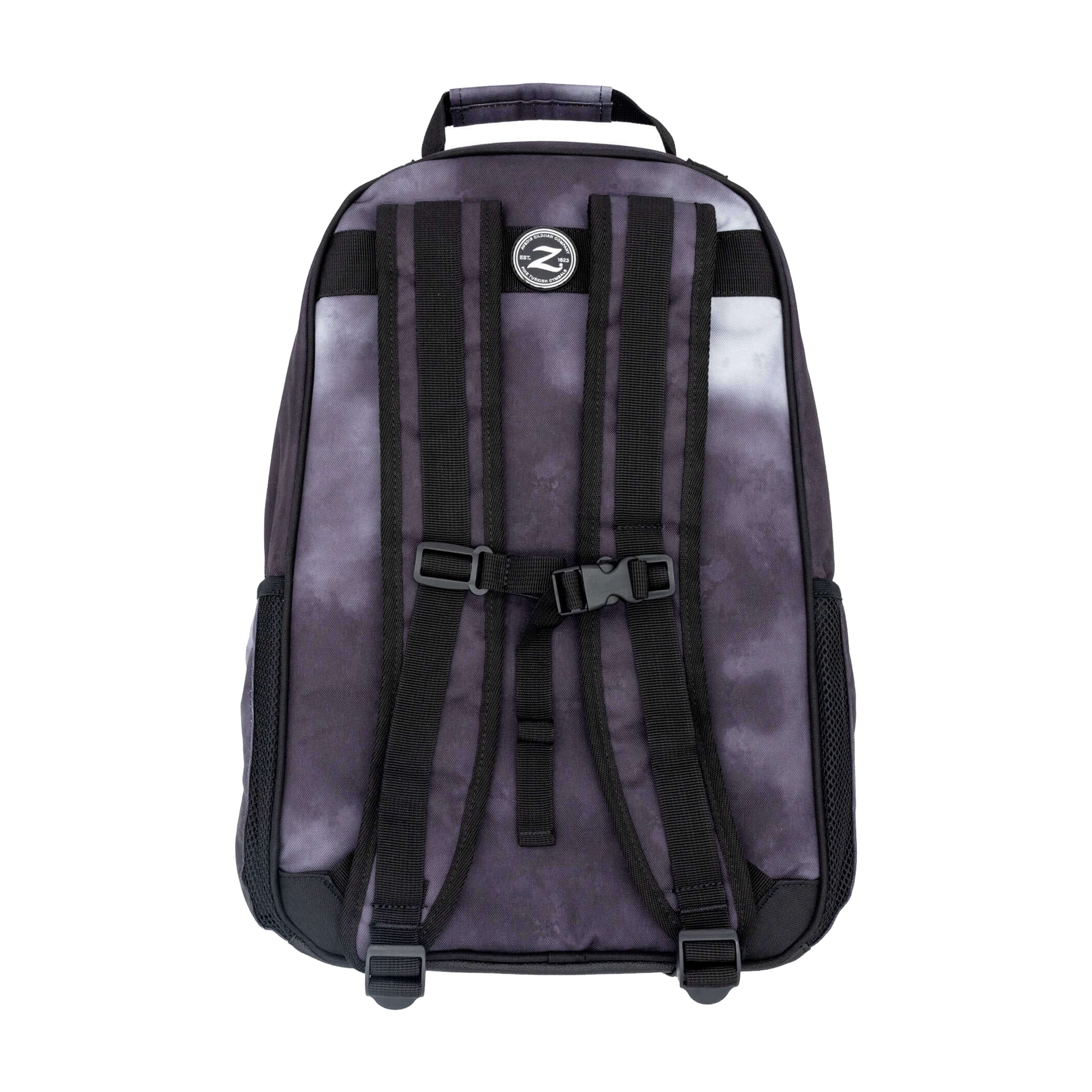 Back view of Zildjian ZXBP00102 Student Backpack And Stick Bag  - Black Rain Cloud