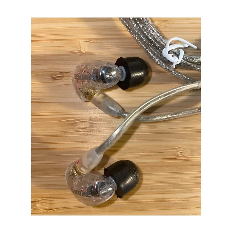 Shure SE215 PRO Wired In-Ear Monitors - 64" Cable 2022 - Present - Clear - Open Box