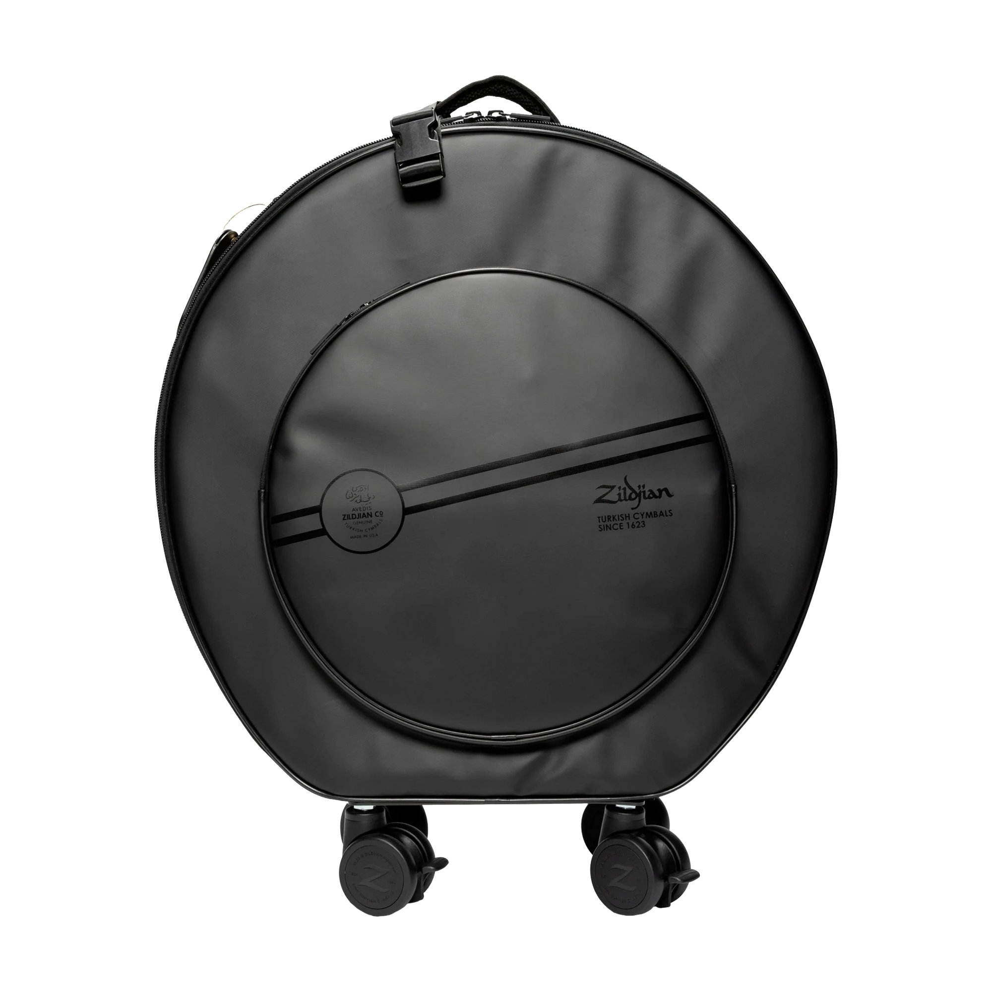 Front view of Zildjian ZXRB00424 Touring 24" Cymbal Bag  - Black