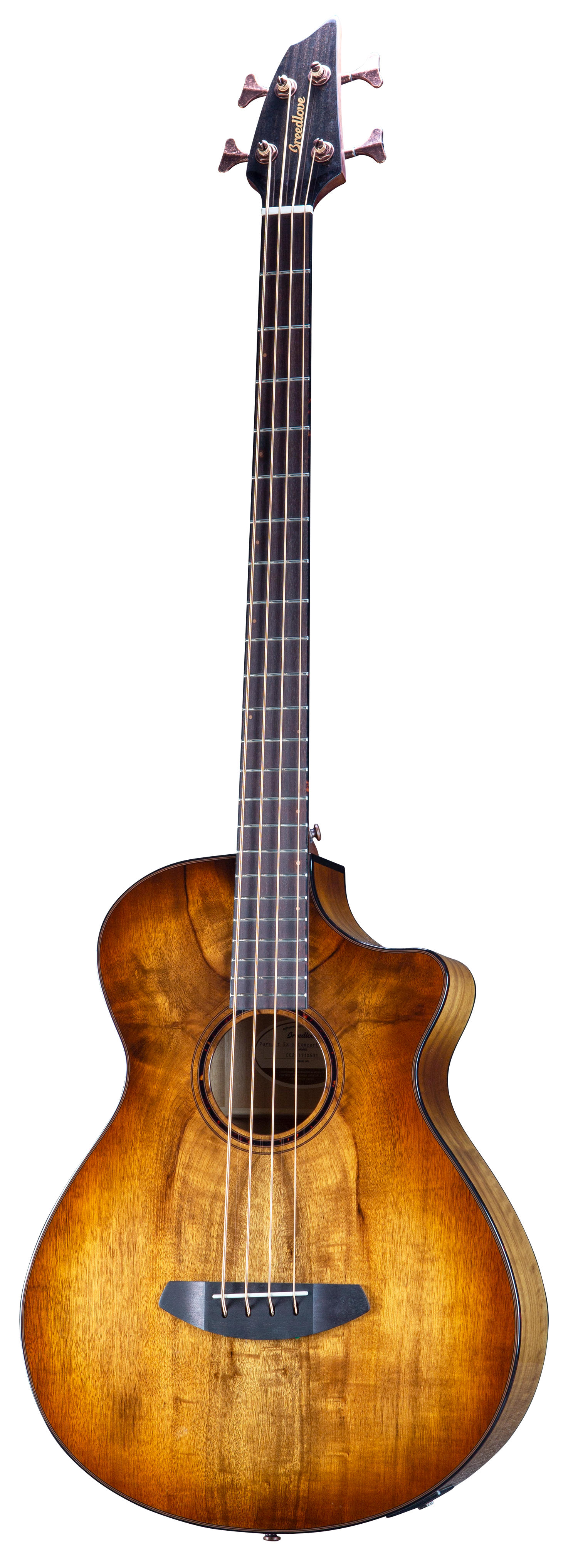 Breedlove Eco Pursuit Exotic S Concerto Ce Acoustic-Electric Bass Guitar - Amber Burst