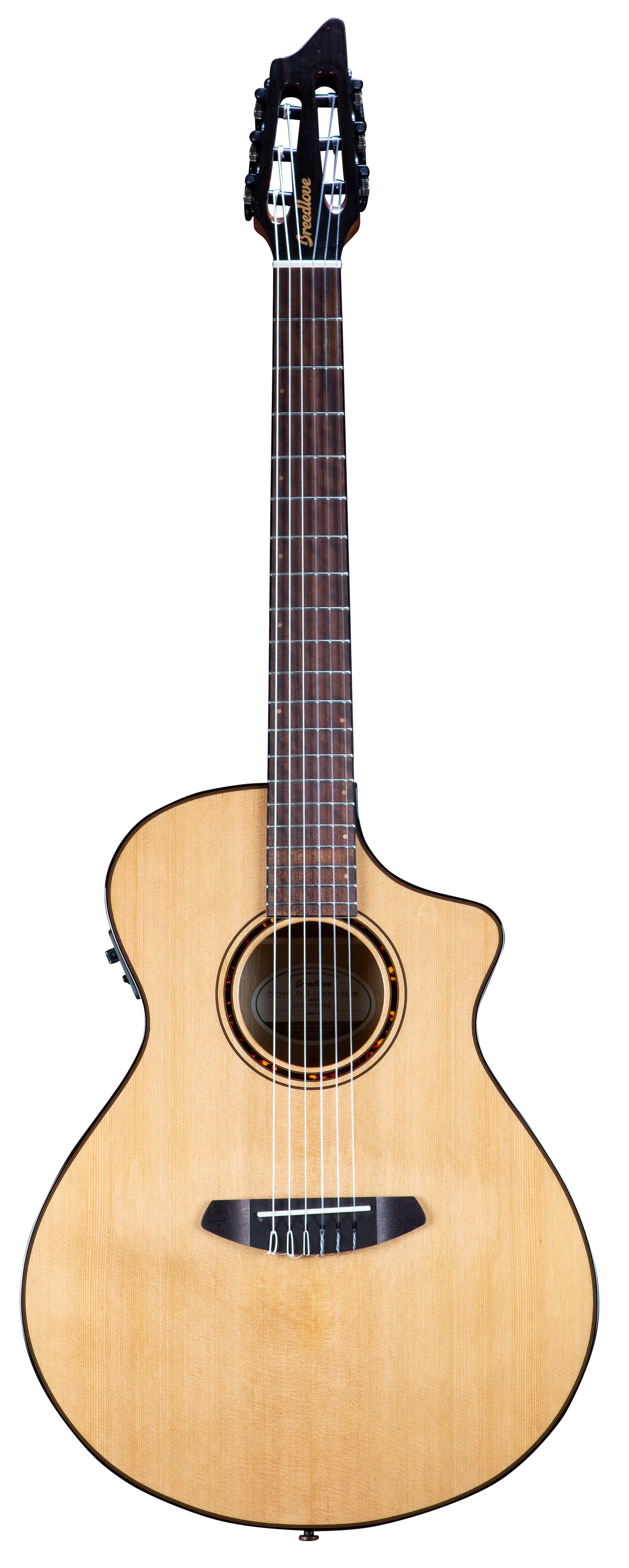 Breedlove Eco Pursuit Exotic S Concert Ce Nylon String Acoustic-Electric Guitar  - Natural Top / Amber