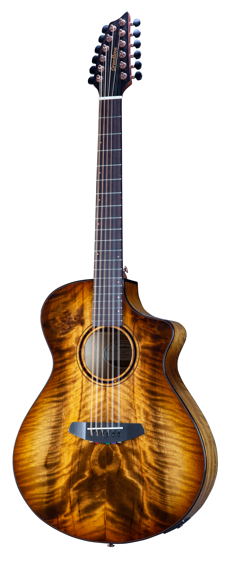 Breedlove Eco Pursuit Exotic S Concert Ce 12-String Acoustic-Electric Guitar - Amber Burst