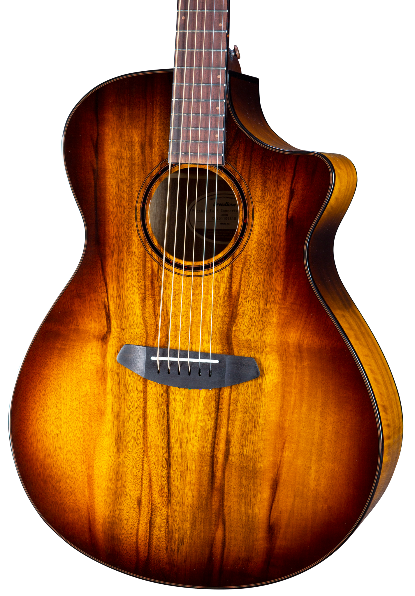 Breedlove Eco Pursuit Exotic S Concerto Ce Acoustic-Electric Guitar - Tiger's Eye