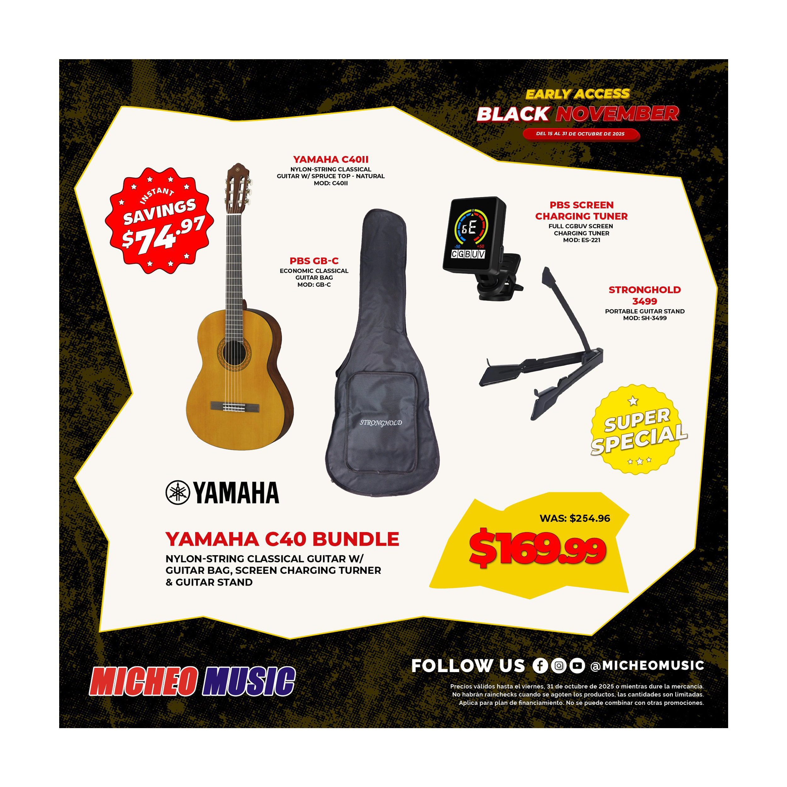 Yamaha C40 Bundle