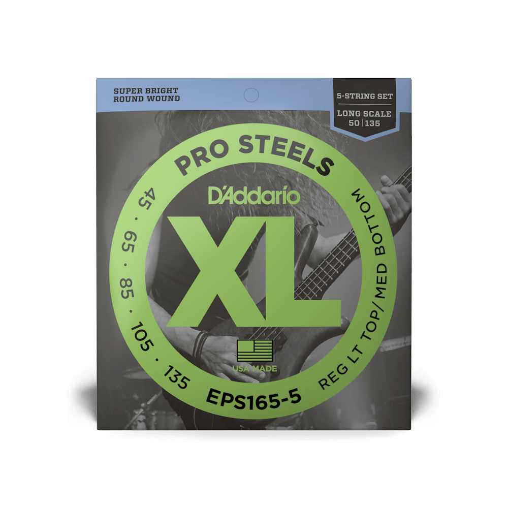D'Addario XL Prosteels Electric Bass Guitar Strings EPS165-5