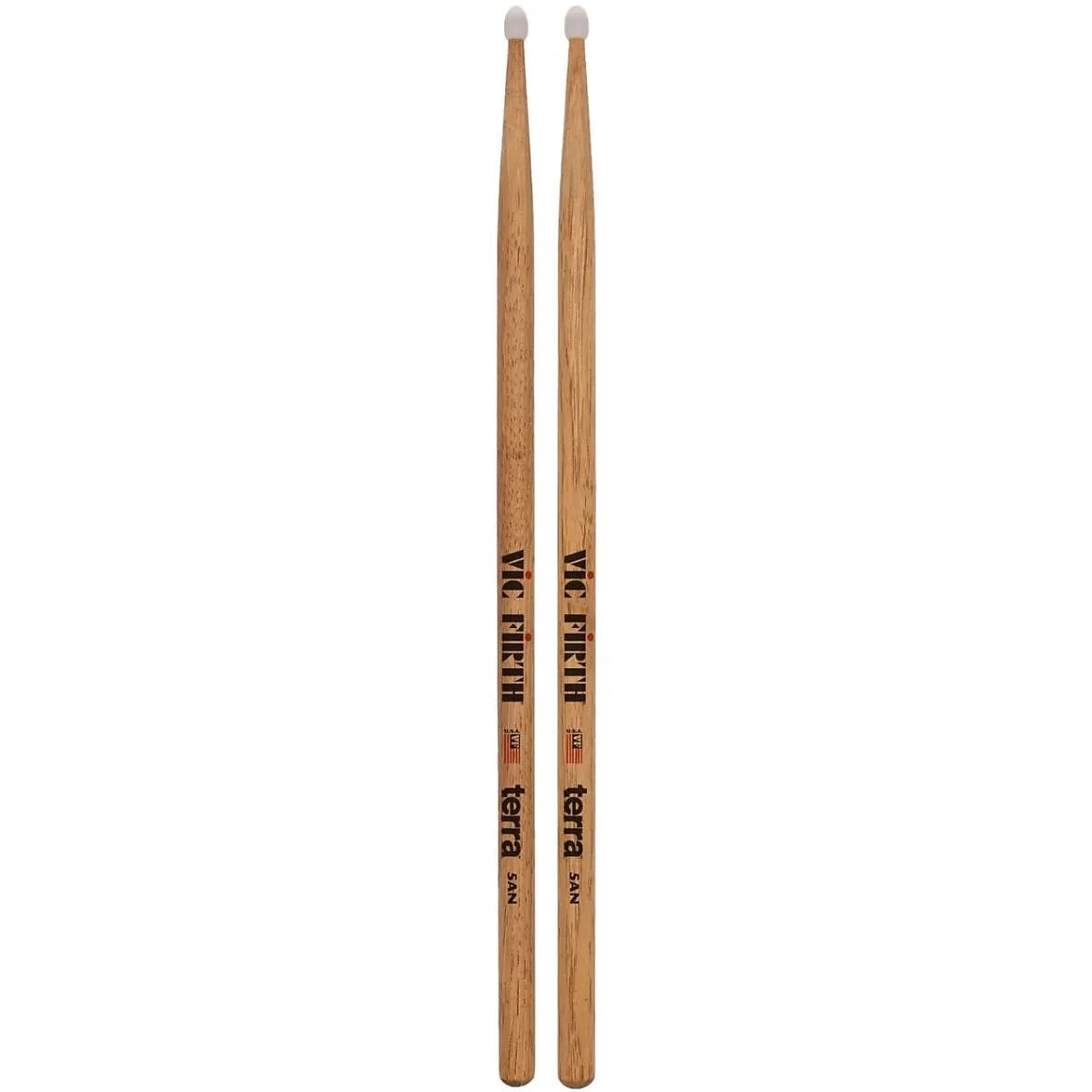 Vic Firth American Classic 5ATN Terra Series Drumsticks, Nylon Tip