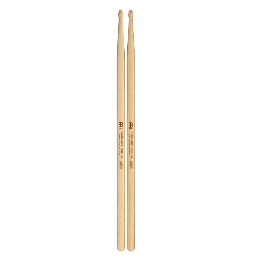 Meinl Standard Long 5A Hickory Drumsticks Wood Acorn Tips