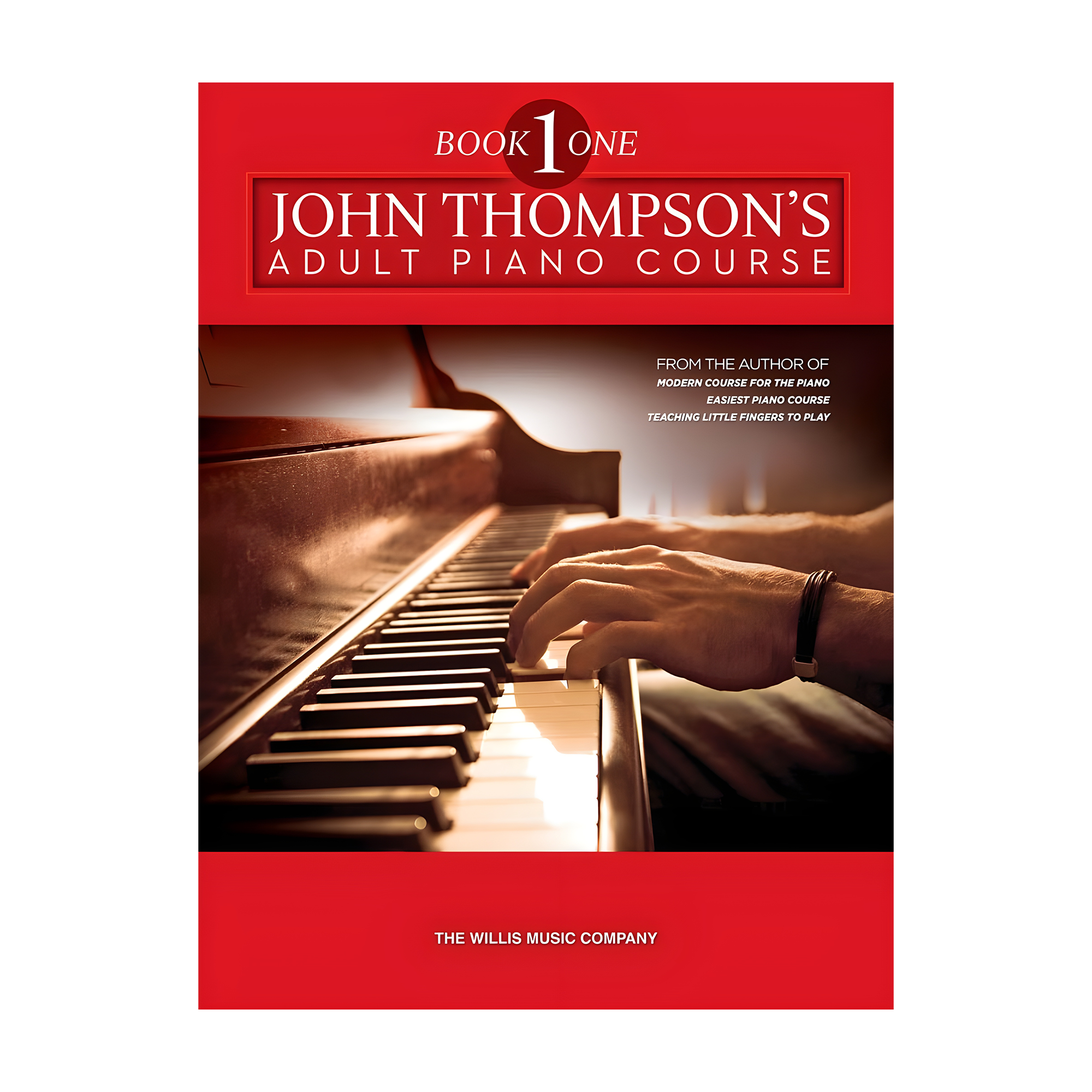 Front view of John Thompson's Adult Piano Course – Book 1