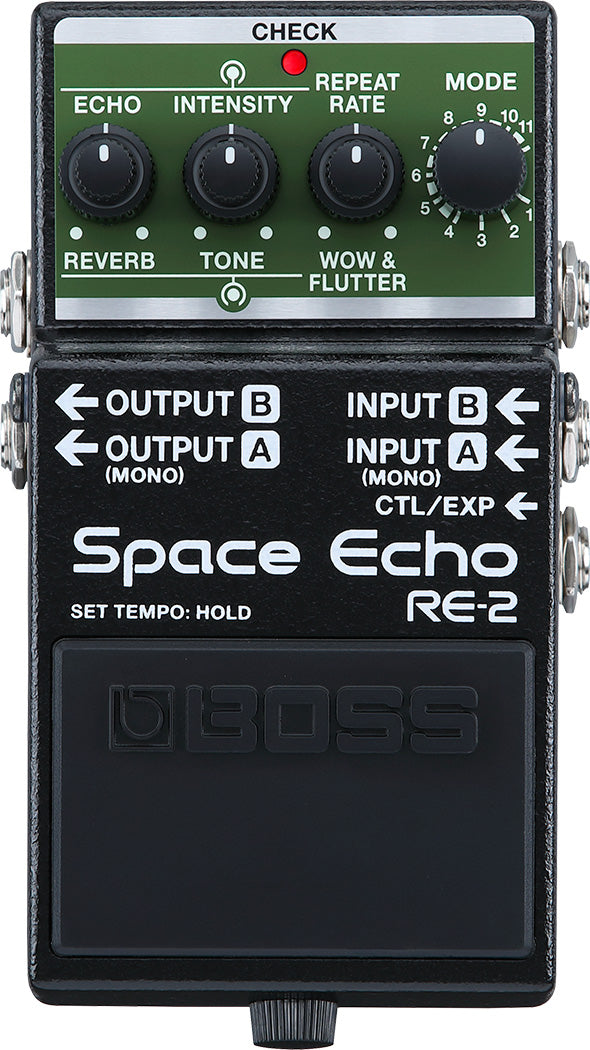 Boss RE-2 Space Echo Delay And Reverb Effects Pedal