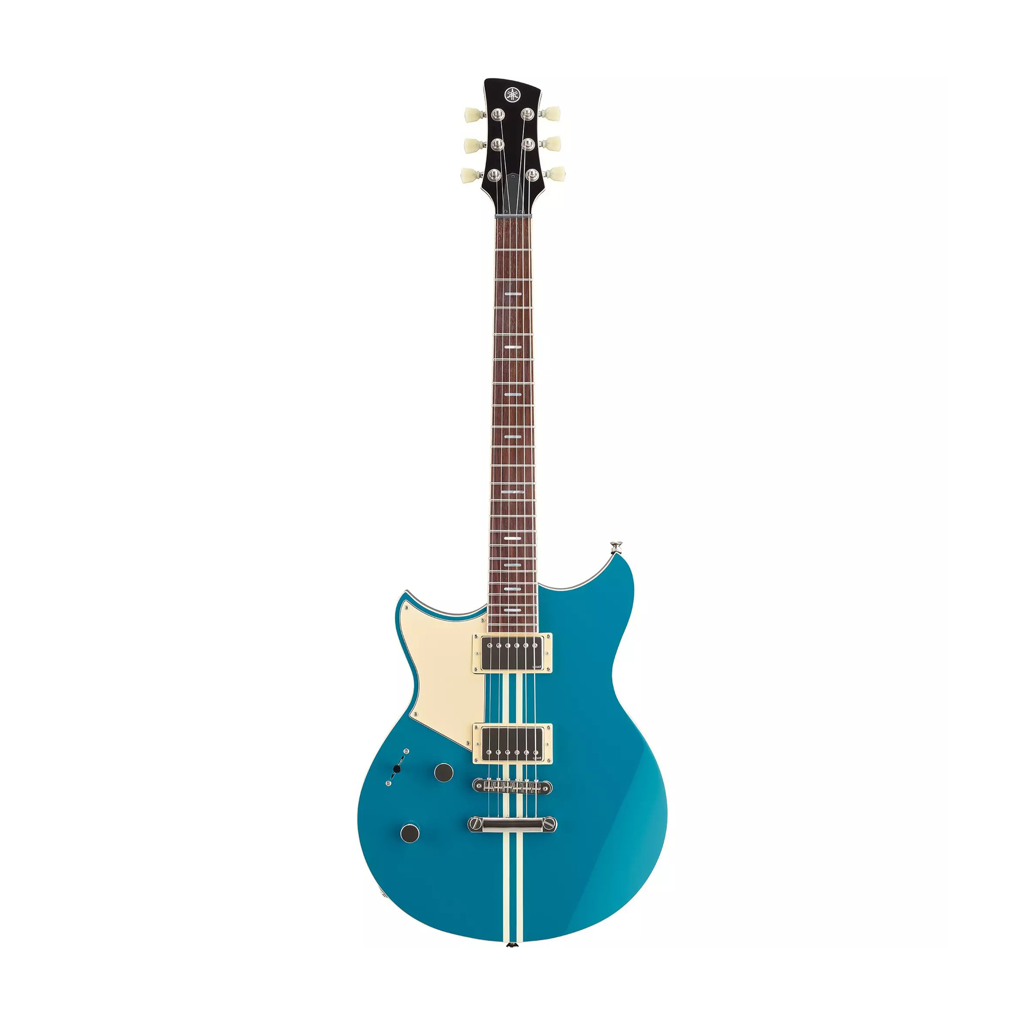 Front view of Yamaha Revstar Standard RSS20L Left-Handed Electric Guitar Swift Blue