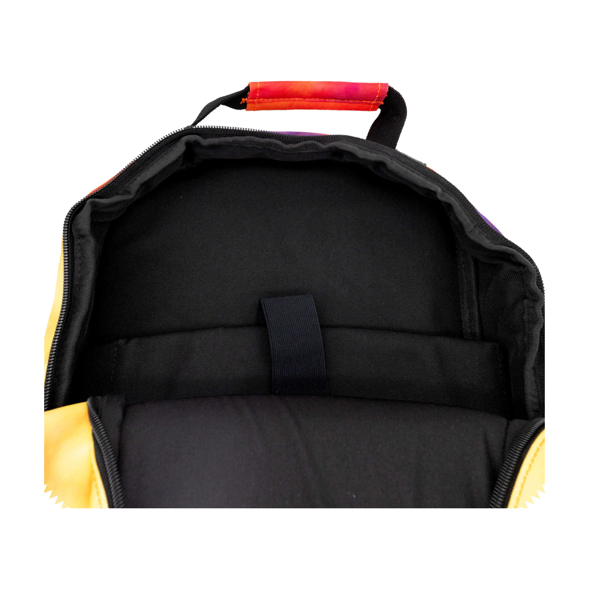 View of backpack inside