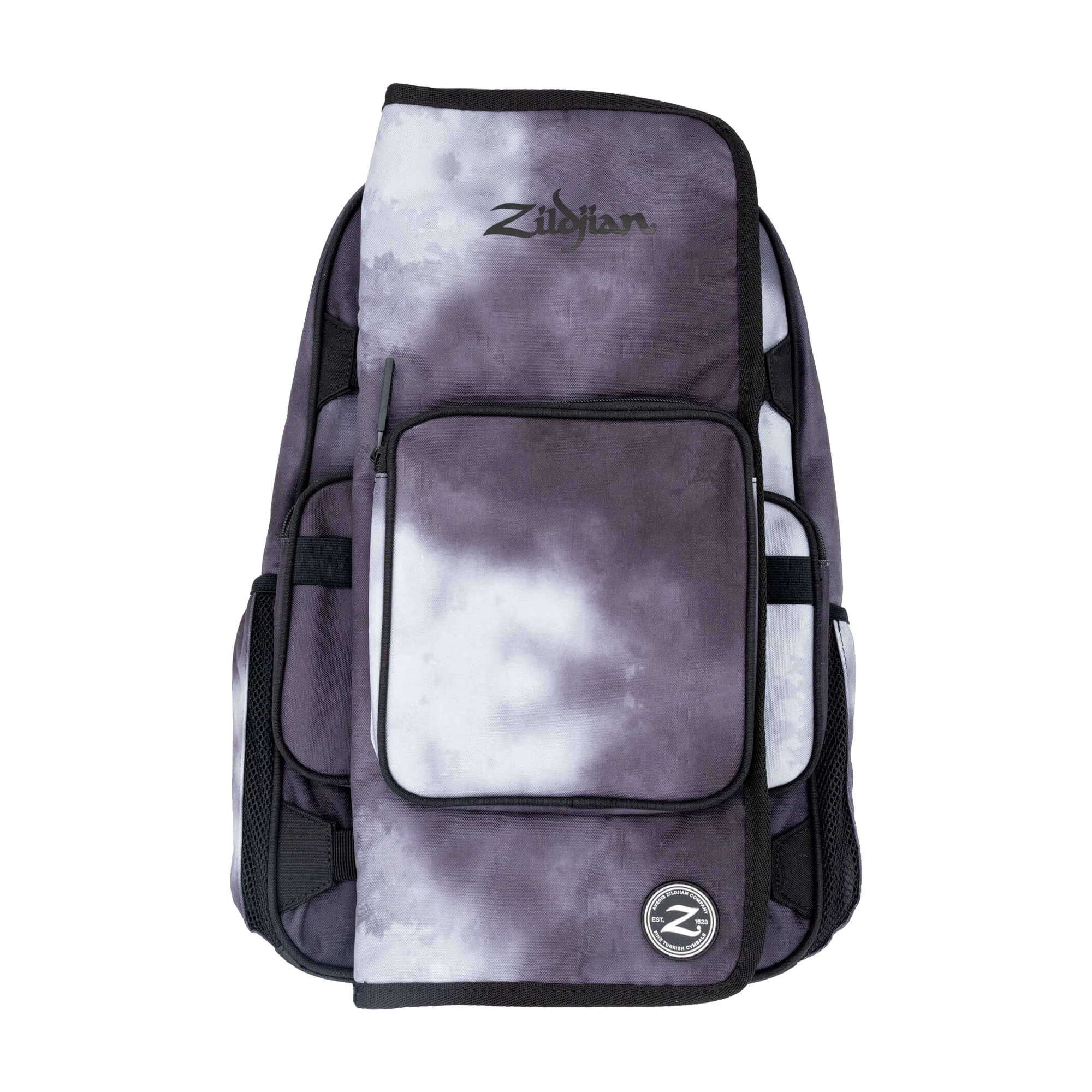 Full view of Zildjian ZXBP00102 Student Backpack And Stick Bag  - Black Rain Cloud