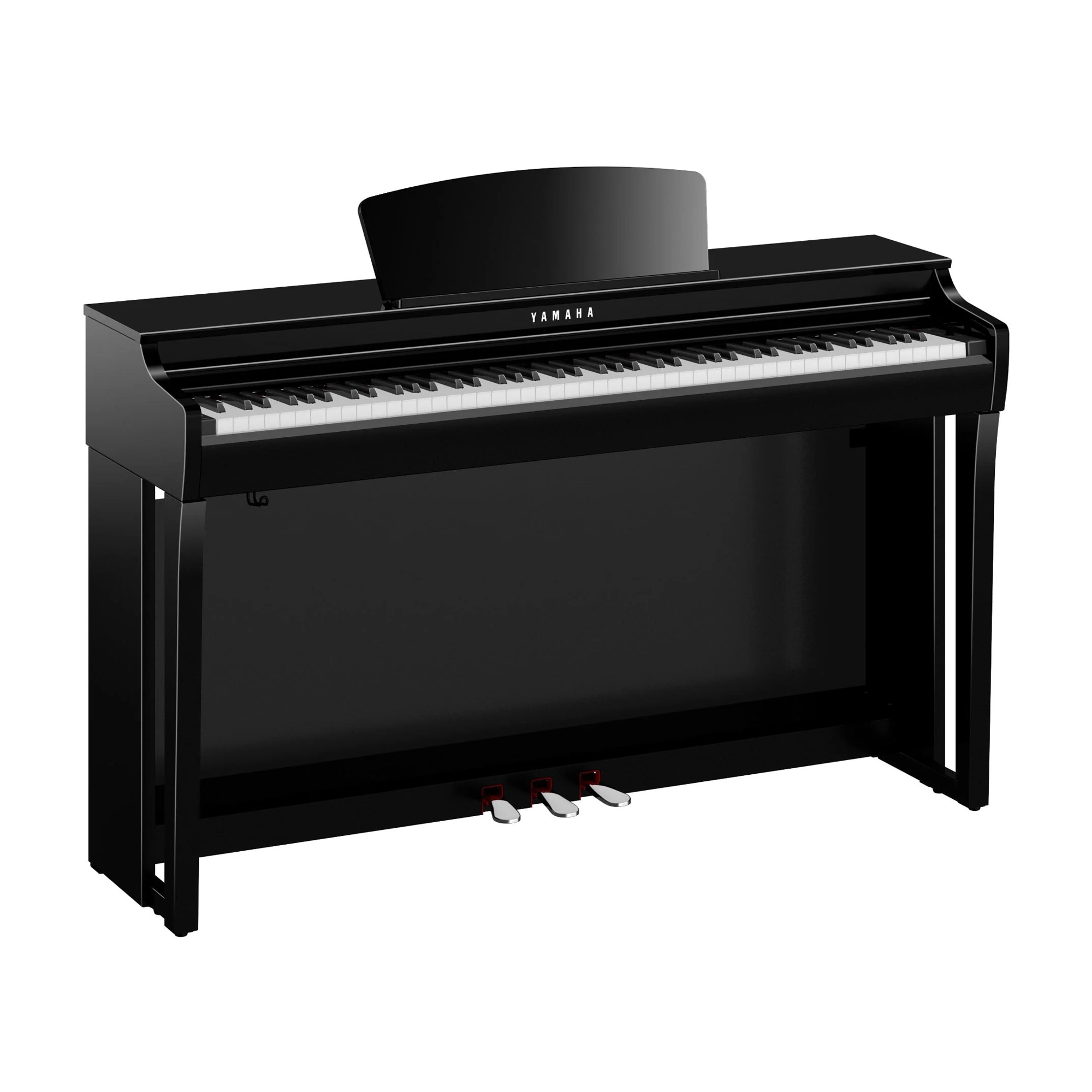 Full view of Yamaha Clavinova CLP-725 88-Key Digital Upright Piano