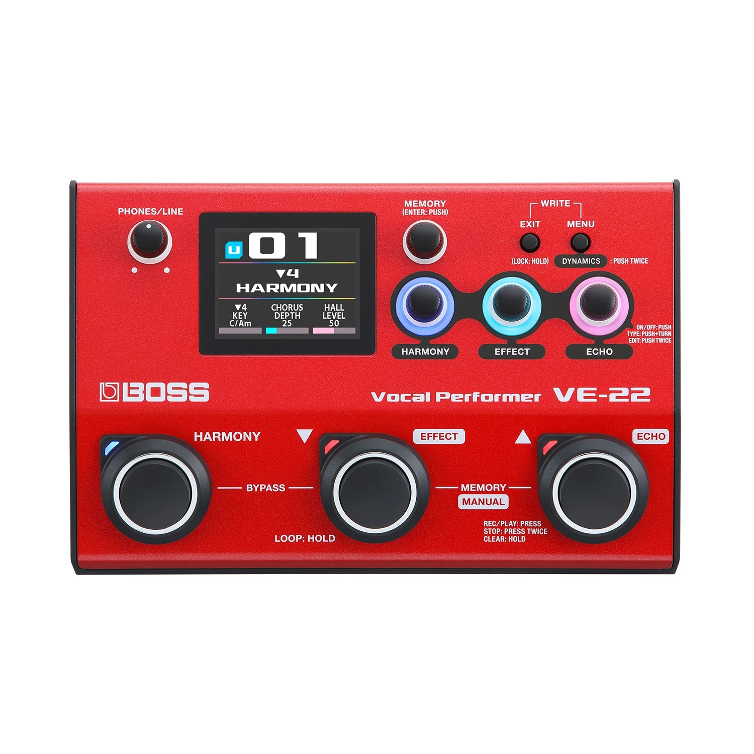 Boss VE-22 Vocal Effects and Looper Pedal