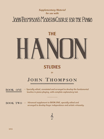 The Hanon Studies By John Thompson – Book 1