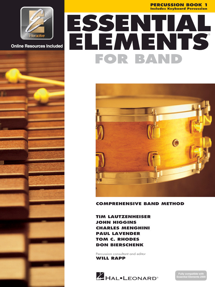 Essential Elements For Band Percussion Book 1 Includes Keyboard percussion