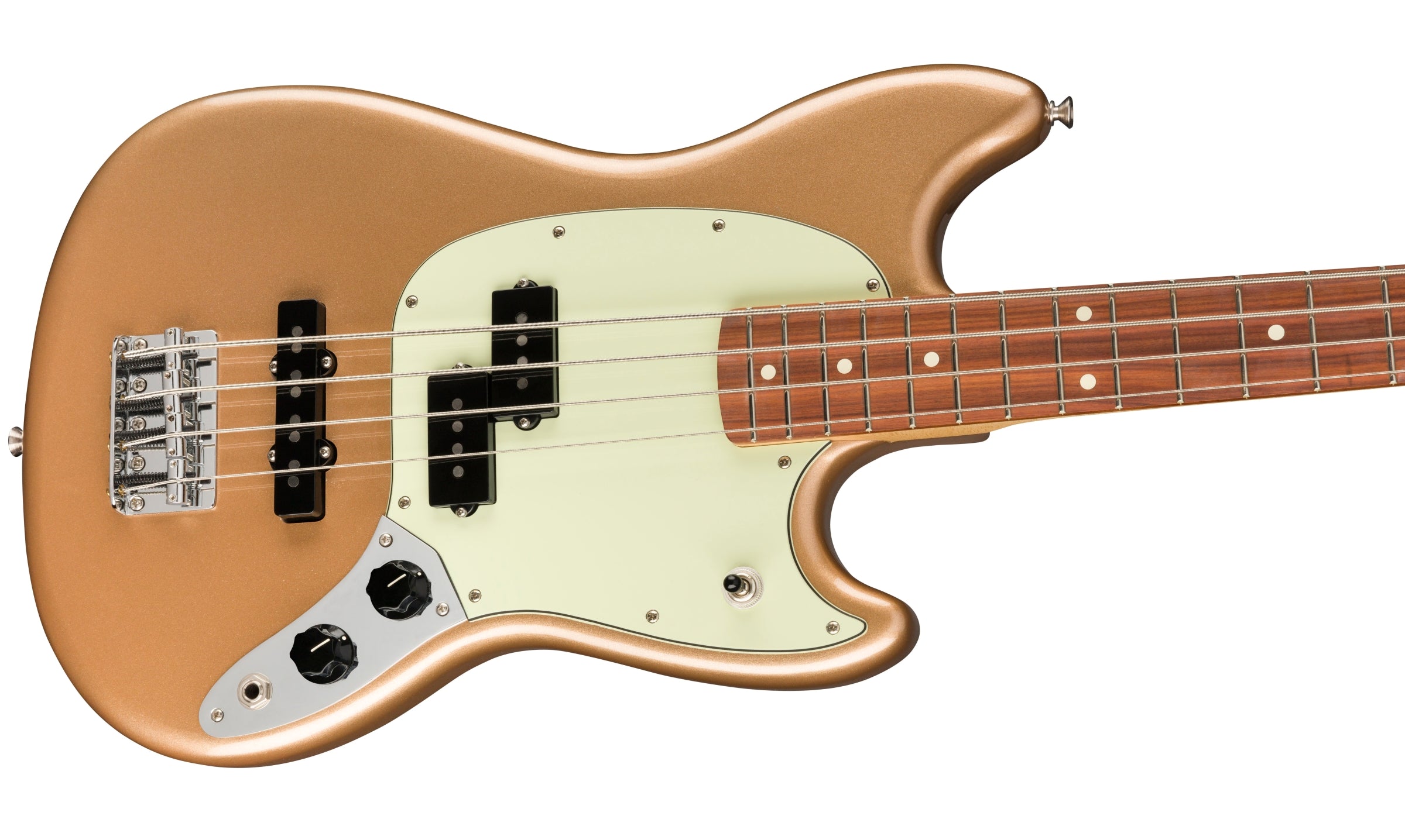 Fender Player Mustang Bass PJ Electric Bass - Firemist Gold