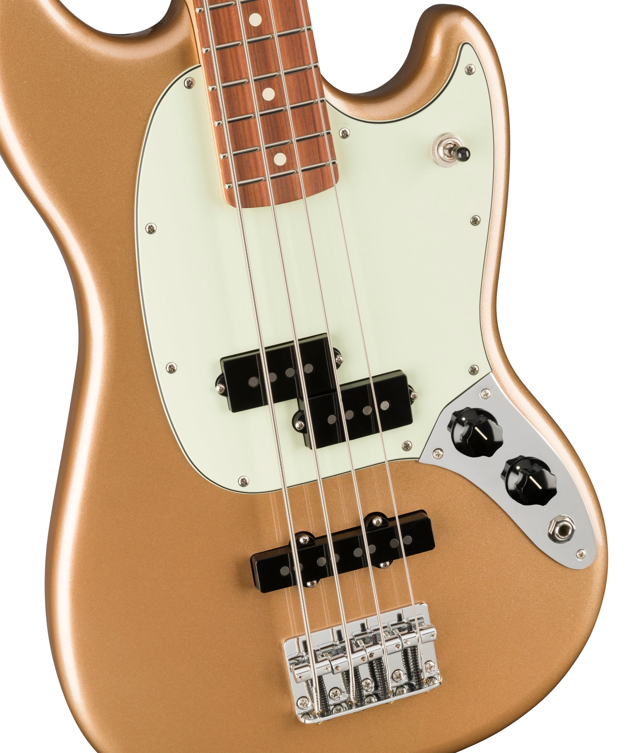 Fender Player Mustang Bass PJ Electric Bass - Firemist Gold