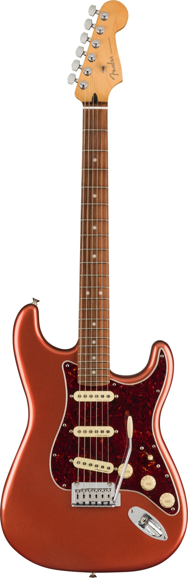 Fender Player Plus Stratocaster Electric Guitar - Aged Candy Apple Red