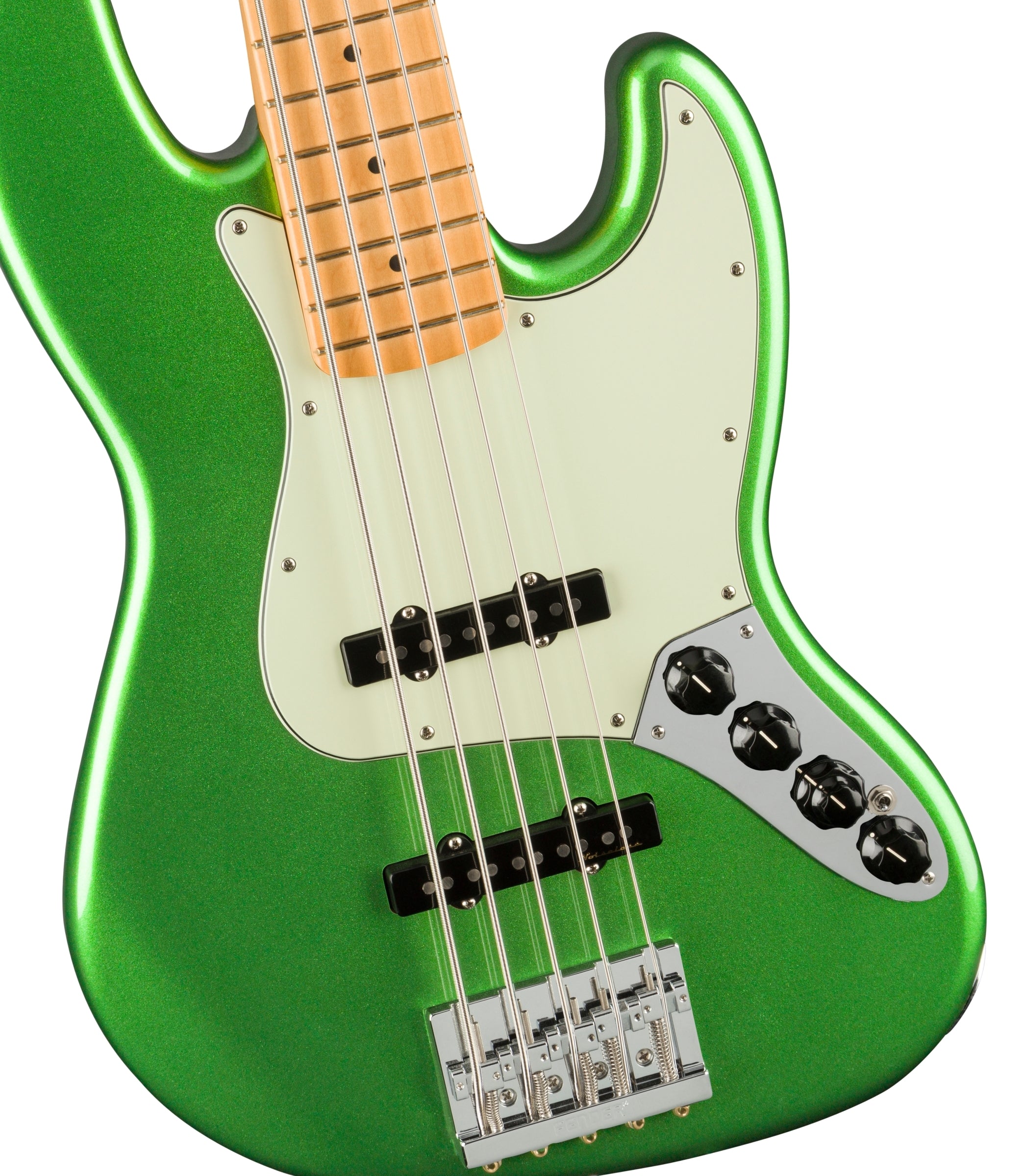 Fender Player Plus Active Jazz Bass V 5 string Electric Bass - Cosmic Jade