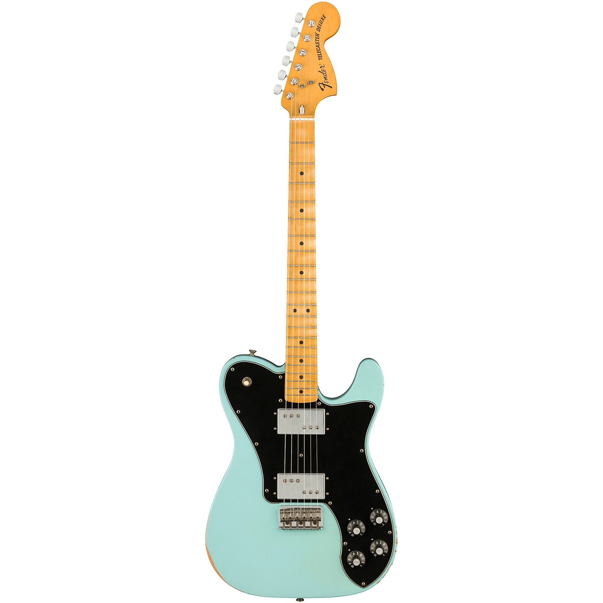 Fender Road Worn Limited Edition '70s Telecaster Deluxe Electric Guitar Daphne Blue
