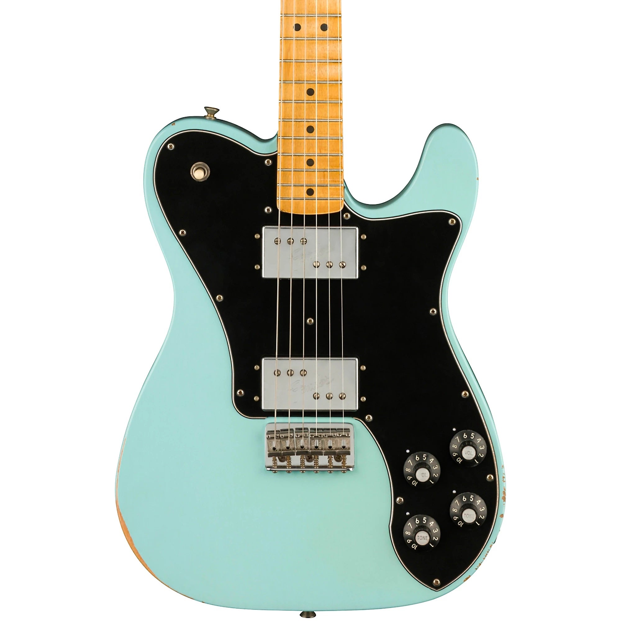 Fender Road Worn Limited Edition '70s Telecaster Deluxe Electric Guitar Daphne Blue