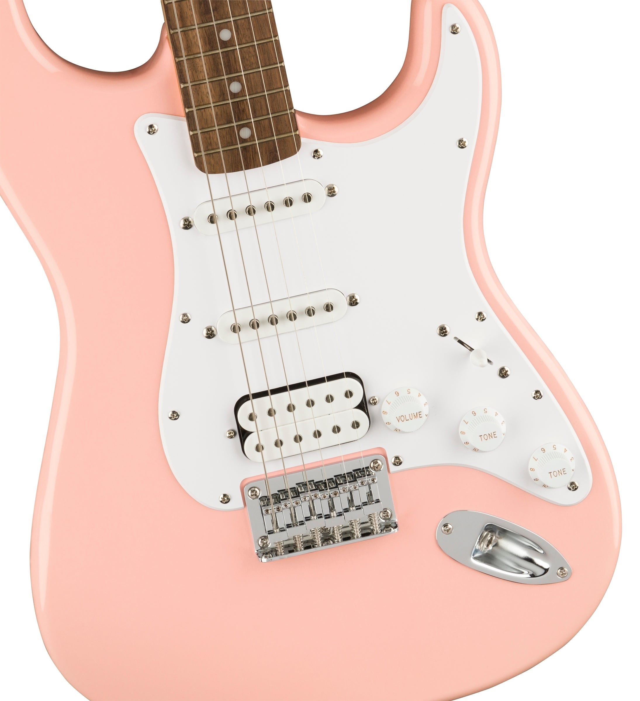 Squier Bullet Stratocaster HT HSS Electric Guitar - Shell Pink