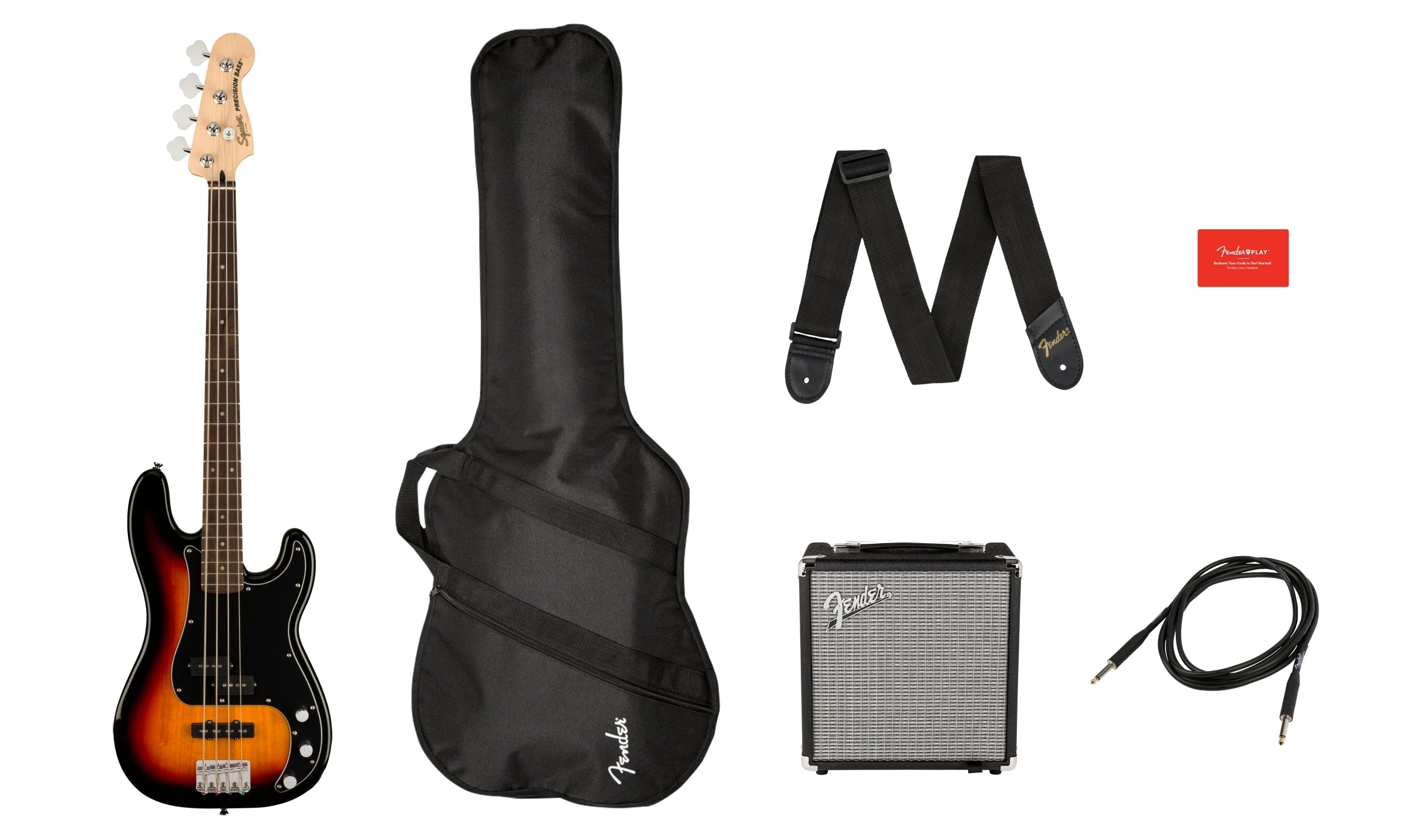 Squier Affinity Series Precision Bass PJ Pack  - 3-Color Sunburst