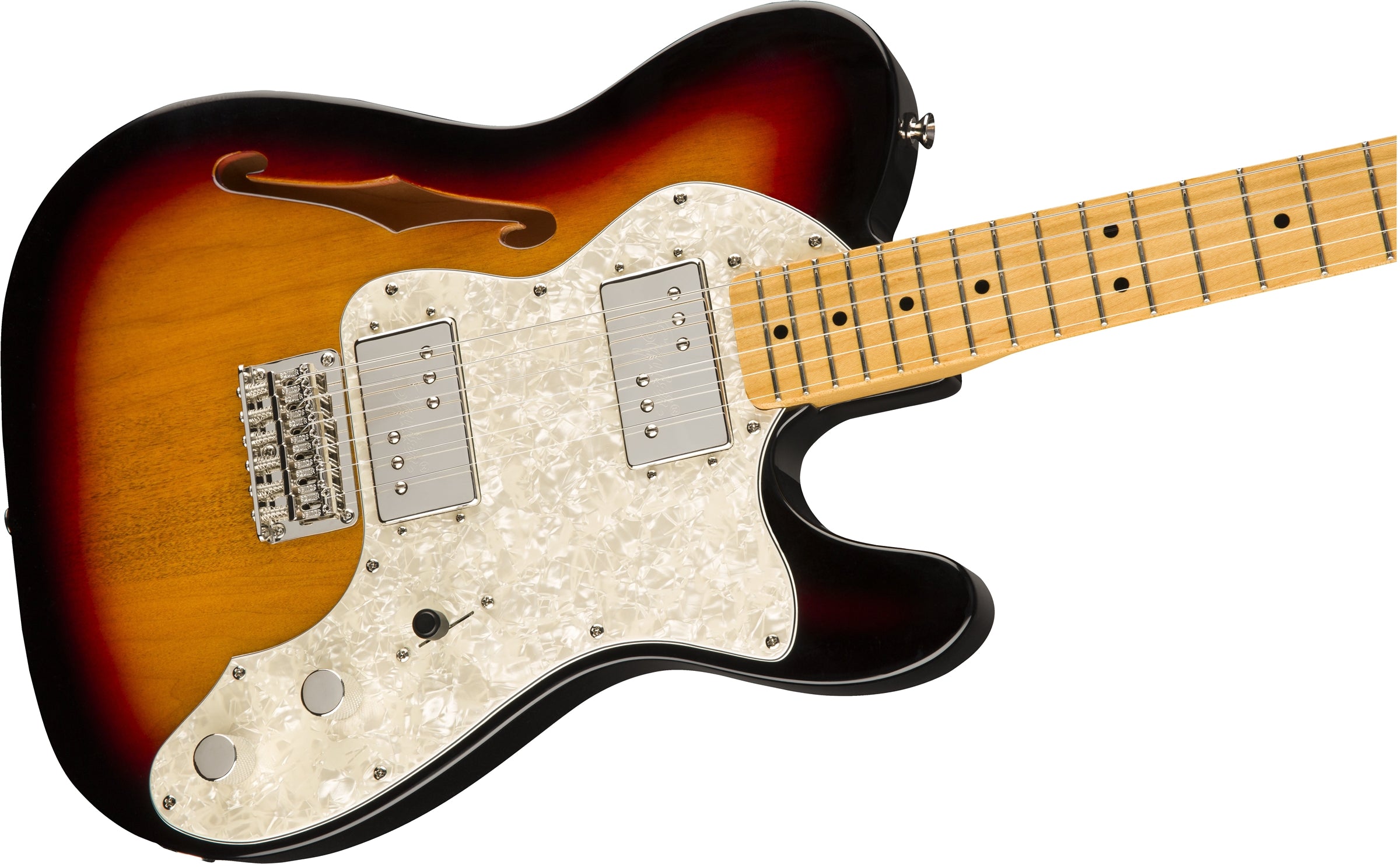 Squier Classic Vibe '70s Telecaster Thinline Maple Fingerboard Electric Guitar 3-Color Sunburst