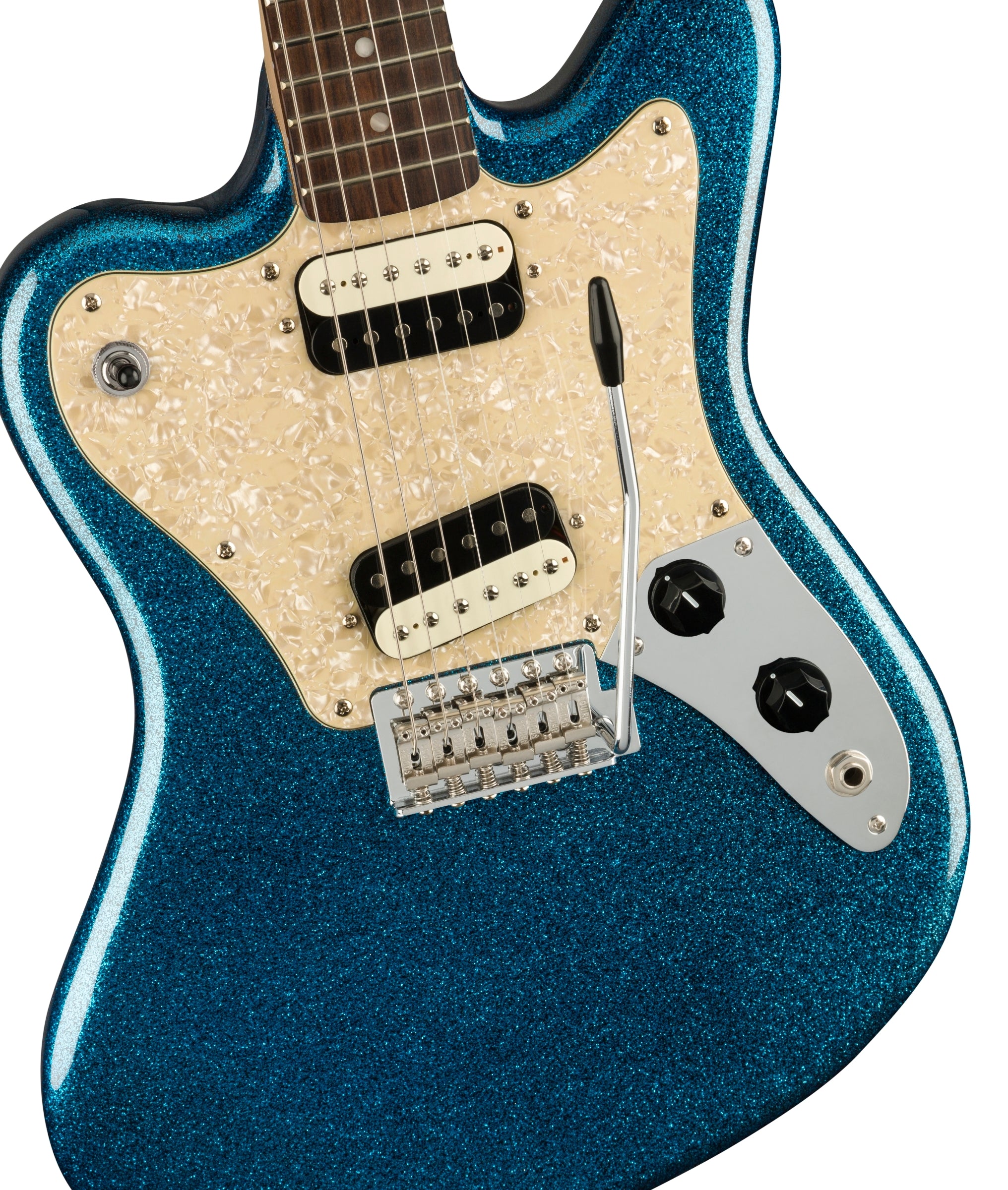 Squier Paranormal Super-Sonic Electric Guitar - Blue Sparkle