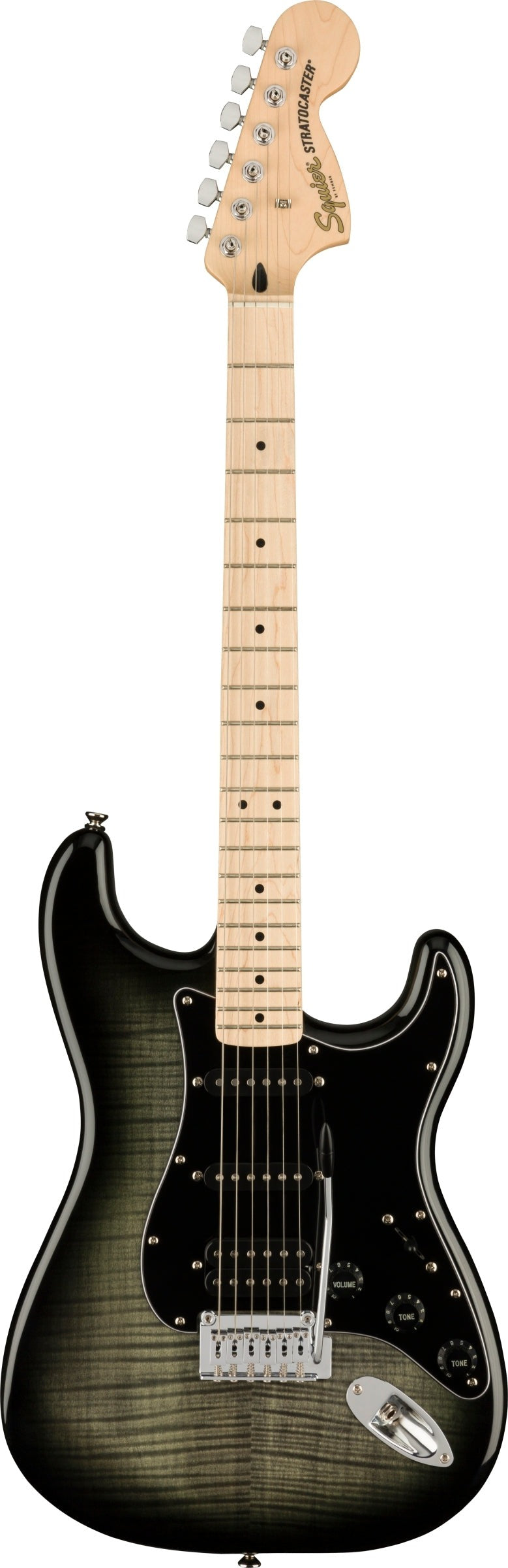 Squier Affinity Series Stratocaster Electric Guitar - Black Burst