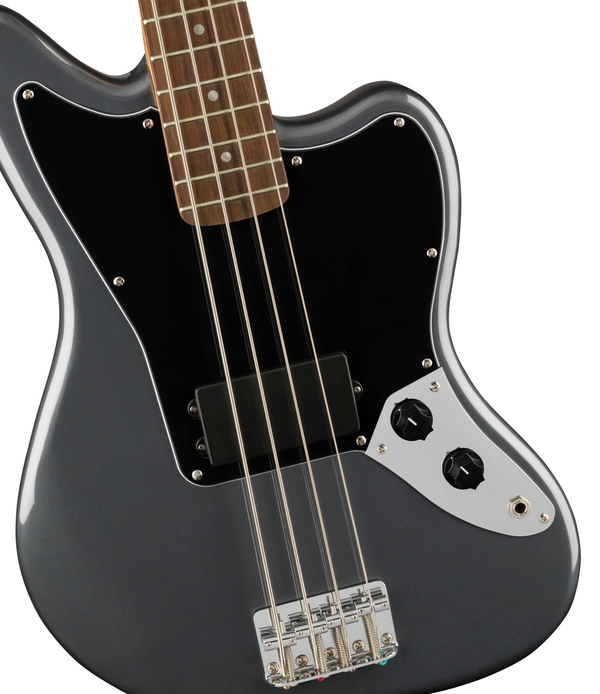 Squier Affinity Series Jaguar 4-String Electric Bass  - Charcoal Frost Metallic