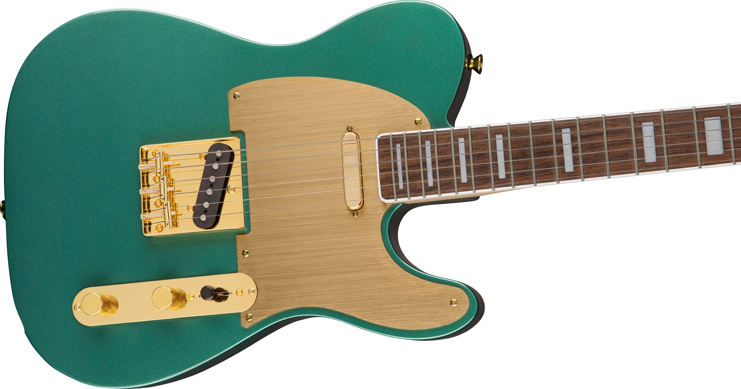 Squier 40th Anniversary Gold Edition Telecaster Electric Guitar - Sherwood Green
