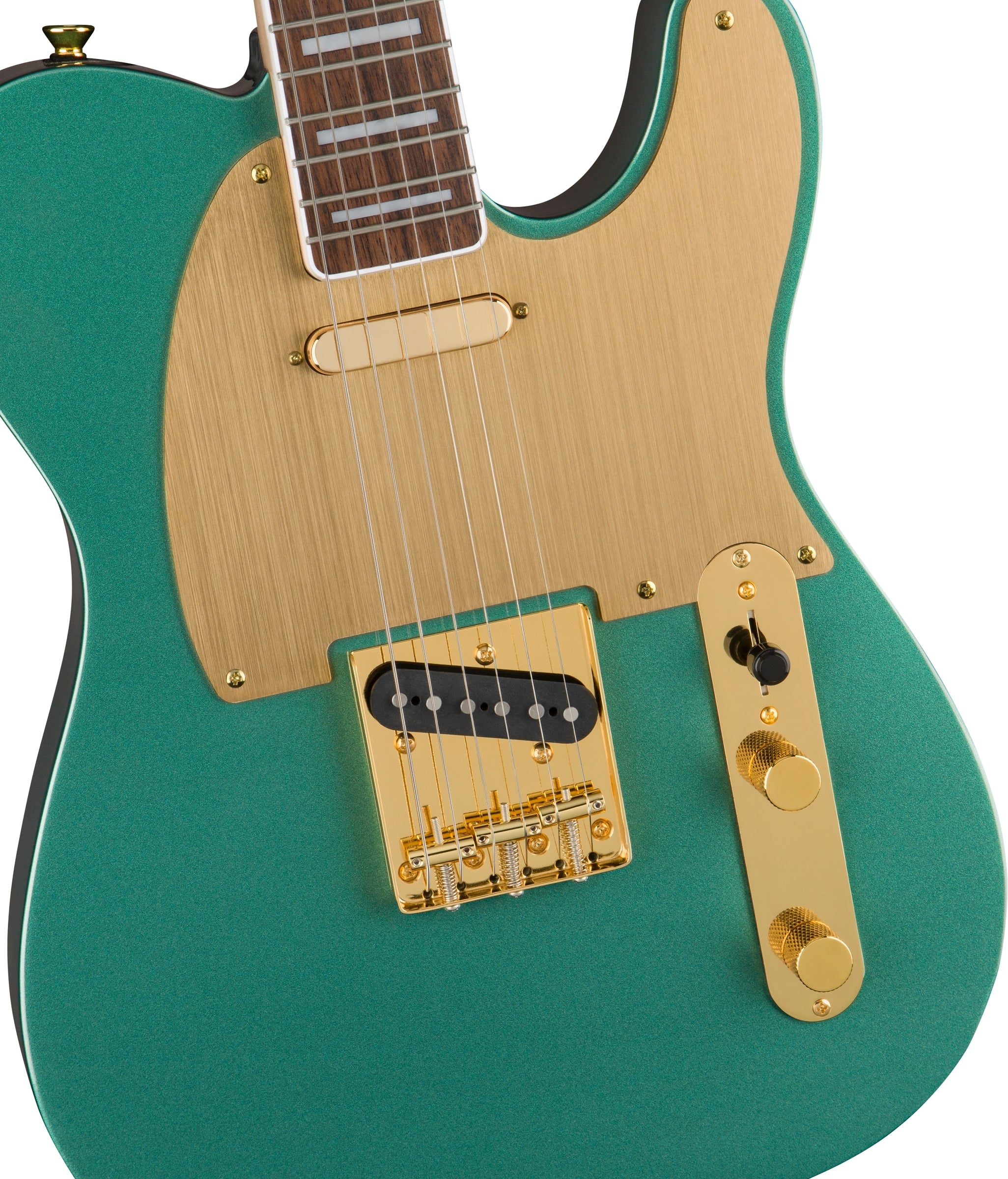 Squier 40th Anniversary Gold Edition Telecaster Electric Guitar - Sherwood Green