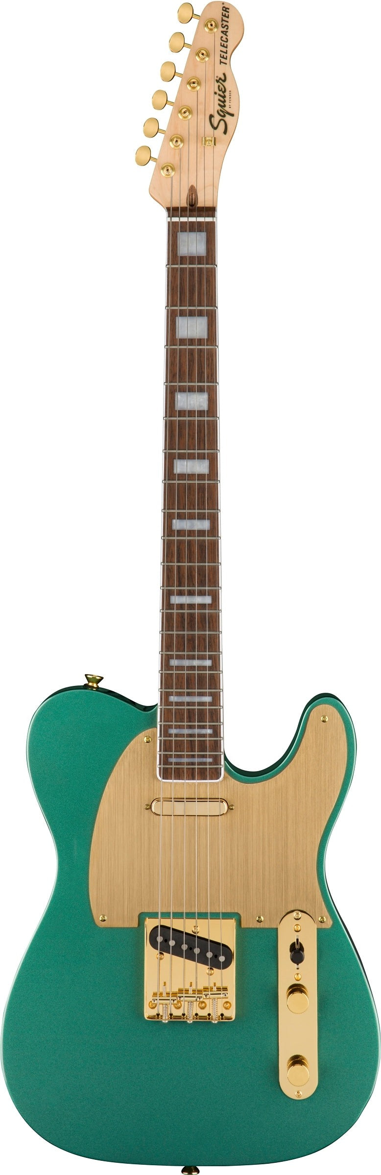 Squier 40th Anniversary Gold Edition Telecaster Electric Guitar - Sherwood Green