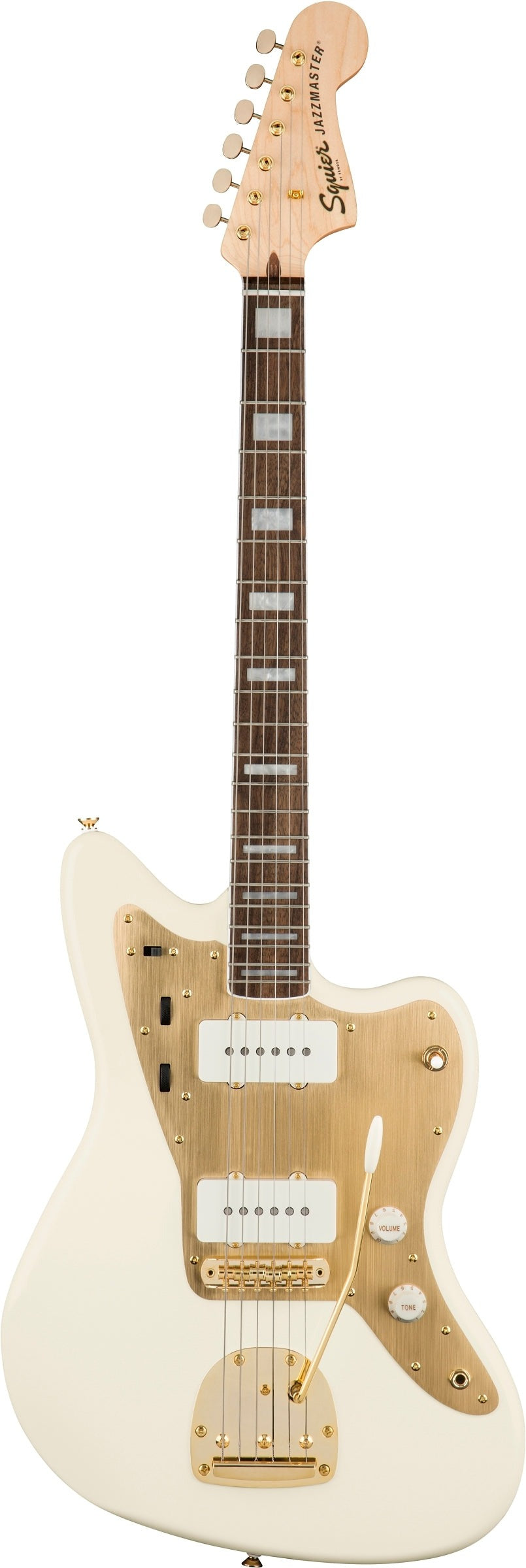 Squier 40th Anniversary Gold Edition Jazzmaster - Olympic White
