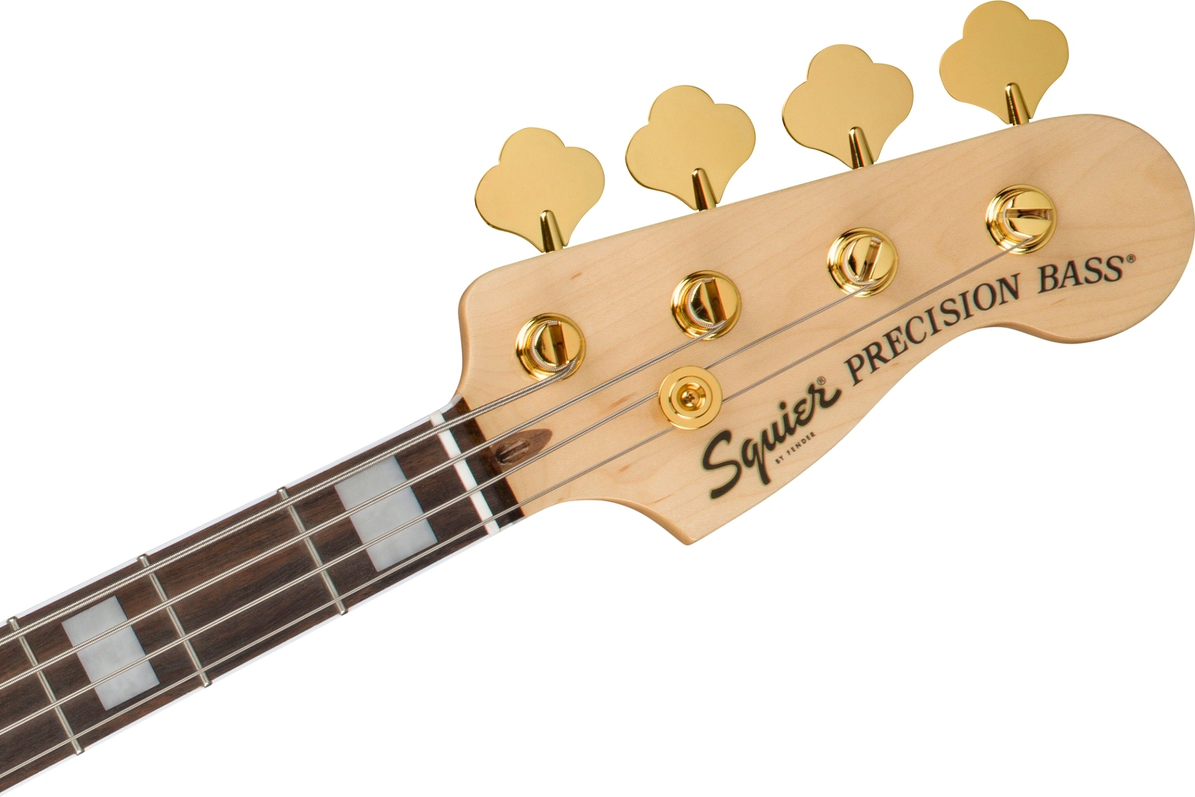 Squier 40th Anniversary Gold Edition Precision Electric Bass Guitar - Black