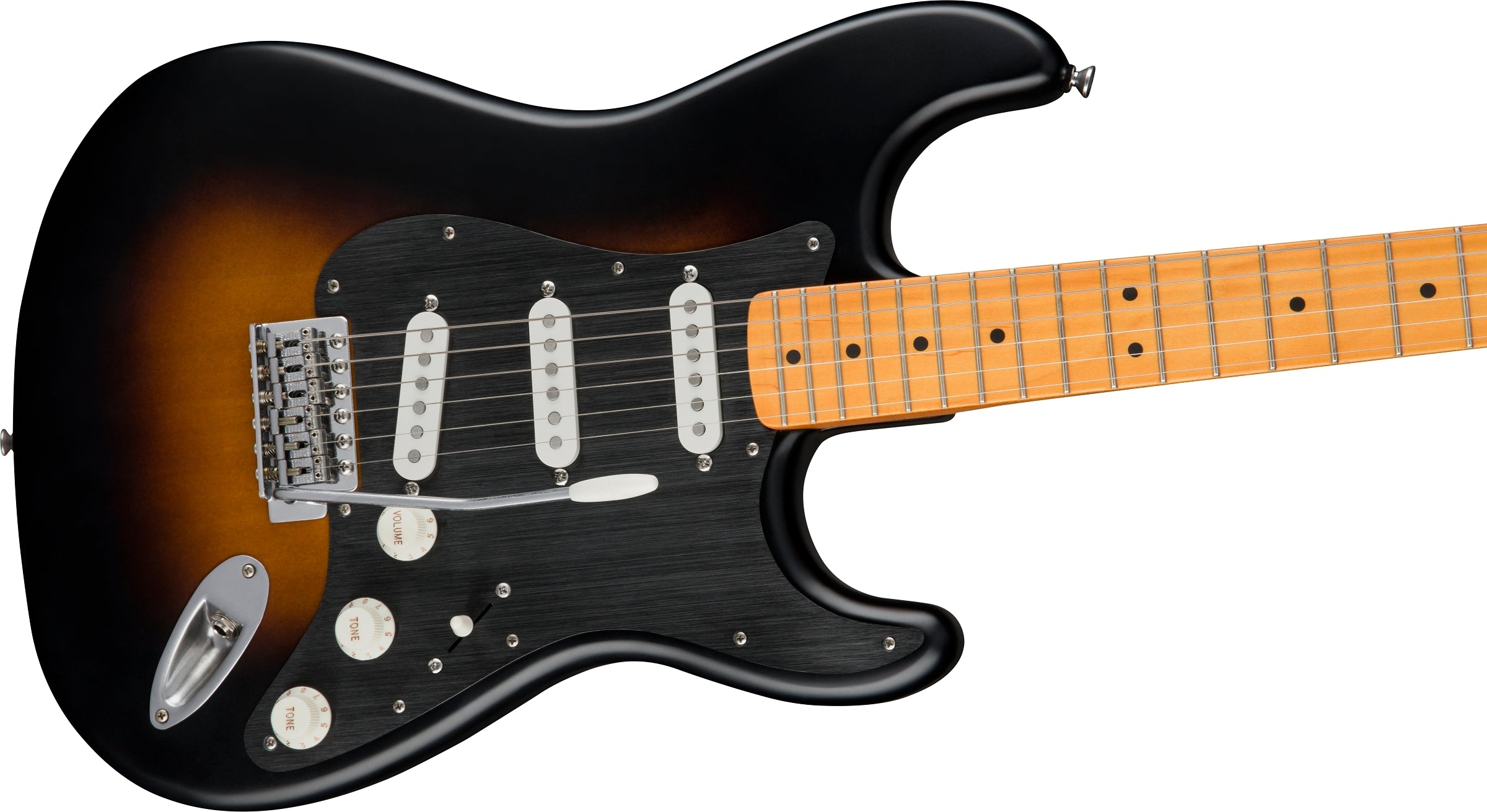 Squier 40th Anniversary Stratocaster Electric Guitar - Satin Wide 2-Color Sunburst