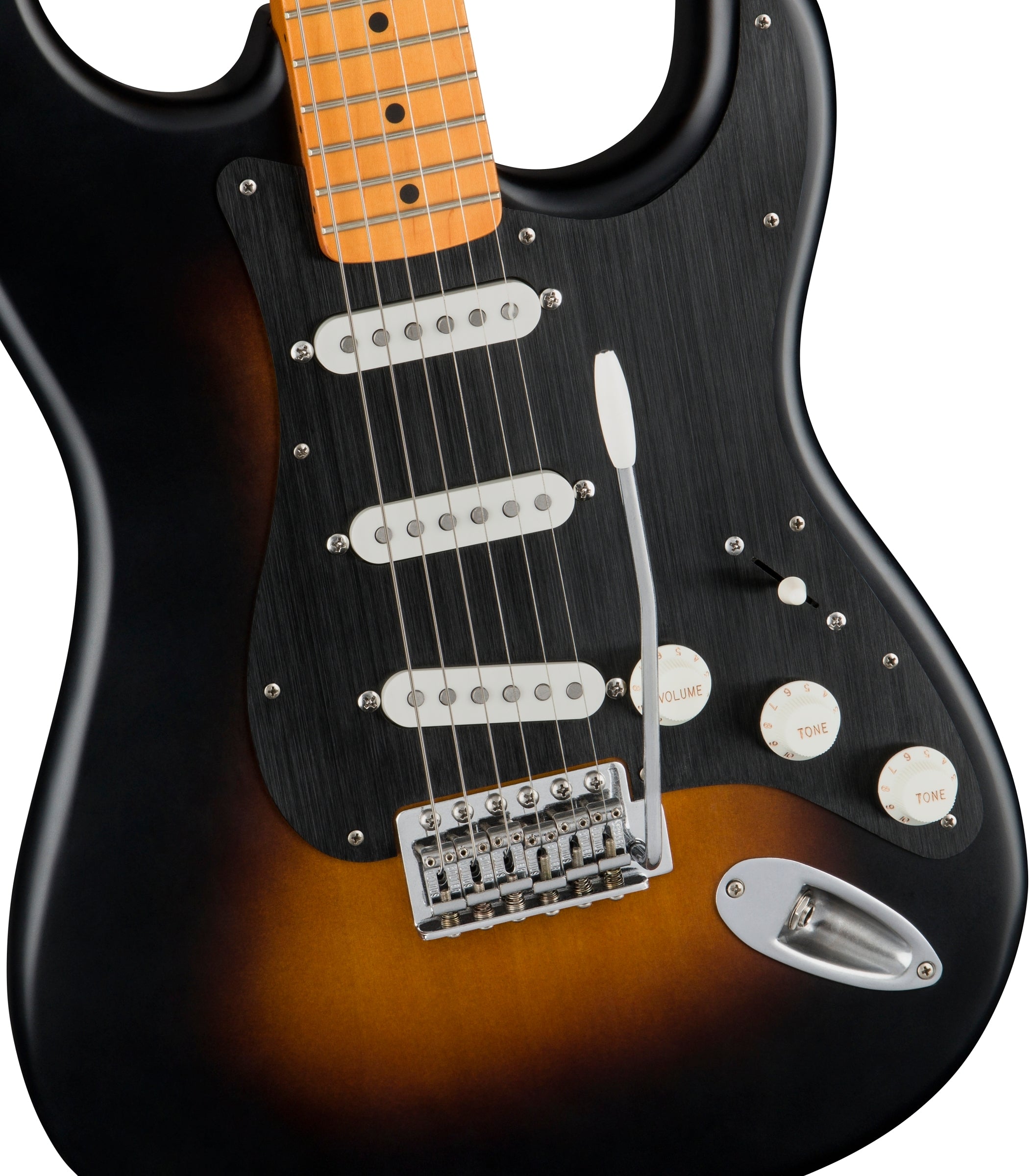 Squier 40th Anniversary Stratocaster Electric Guitar - Satin Wide 2-Color Sunburst
