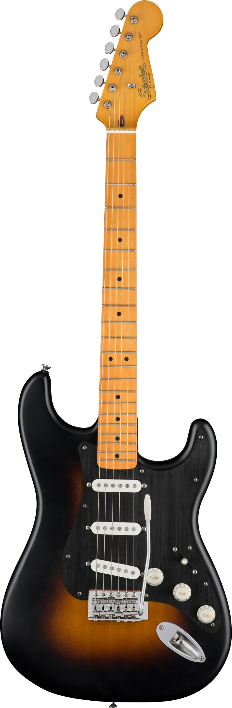 Squier 40th Anniversary Stratocaster Electric Guitar - Satin Wide 2-Color Sunburst