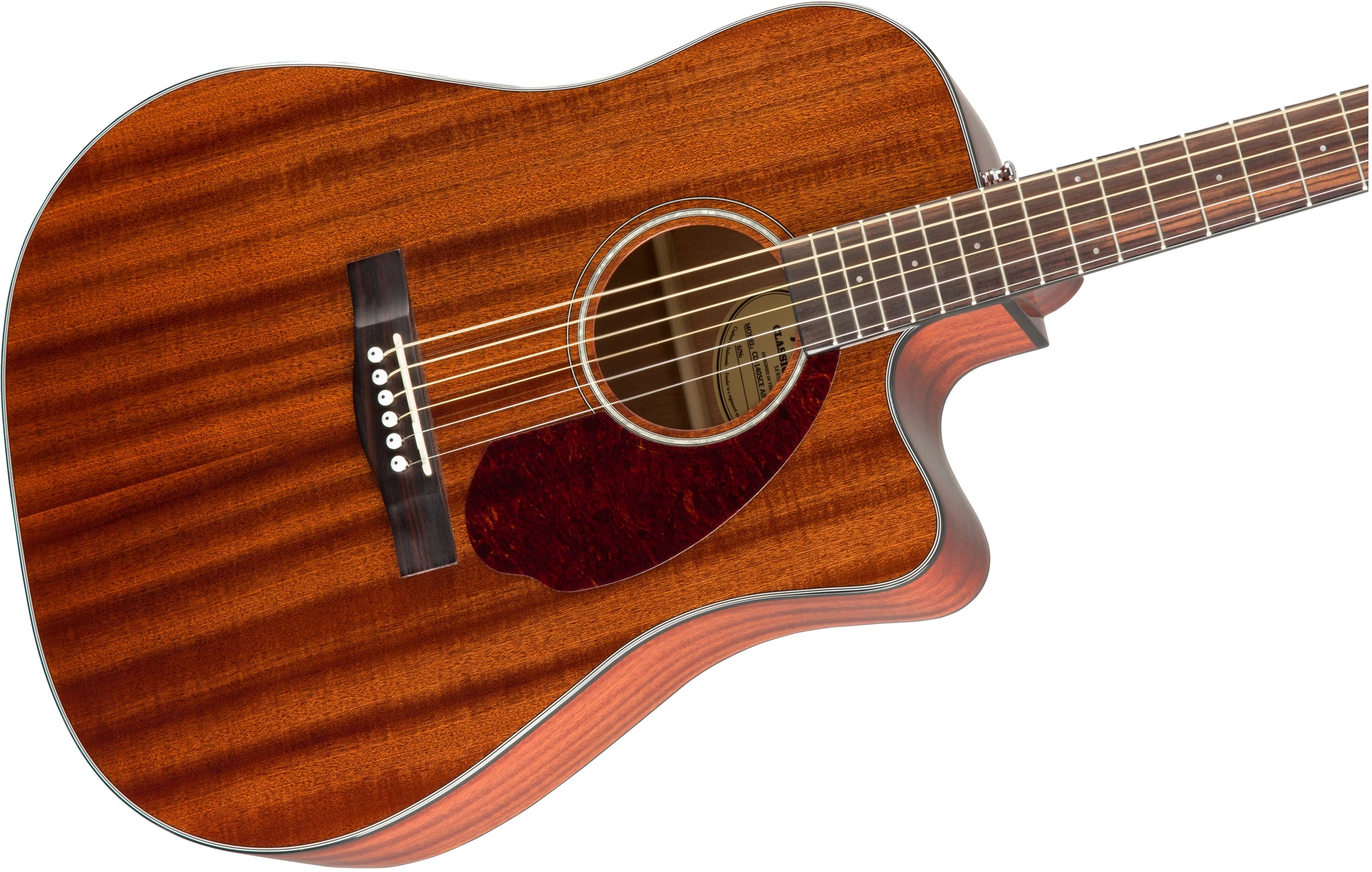 Fender CD-140SCE Dreadnought Acoustic Guitar - All Mahogany