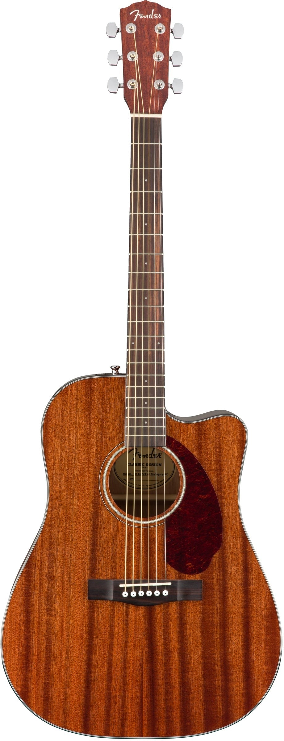 Fender CD-140SCE Dreadnought Acoustic Guitar - All Mahogany